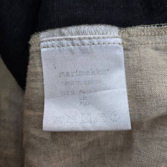 Marimekko Jacket Size XS Snap Button Colorblock 100% Linen - Picture 11 of 11